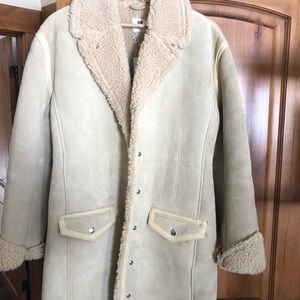 Genuine Suede Shearling coat